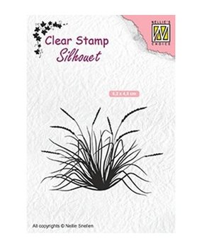 Nellie Snellen Blooming Grass 2 Clear Stamp (SIL057)