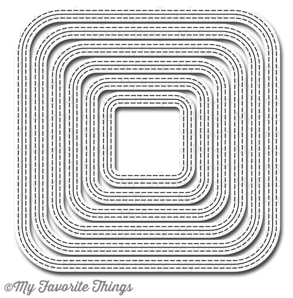 My Favorite Things Die-namics Inside & Out Stitched Rounded Square STAX (MFT-600) My Favorite Things Die-namics Inside & Out Stitched Rounded Square STAX (MFT-600)