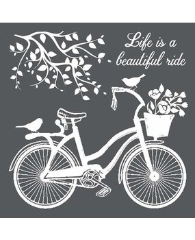 Stamperia Media Stencil Bicycle (KSTDQ18)