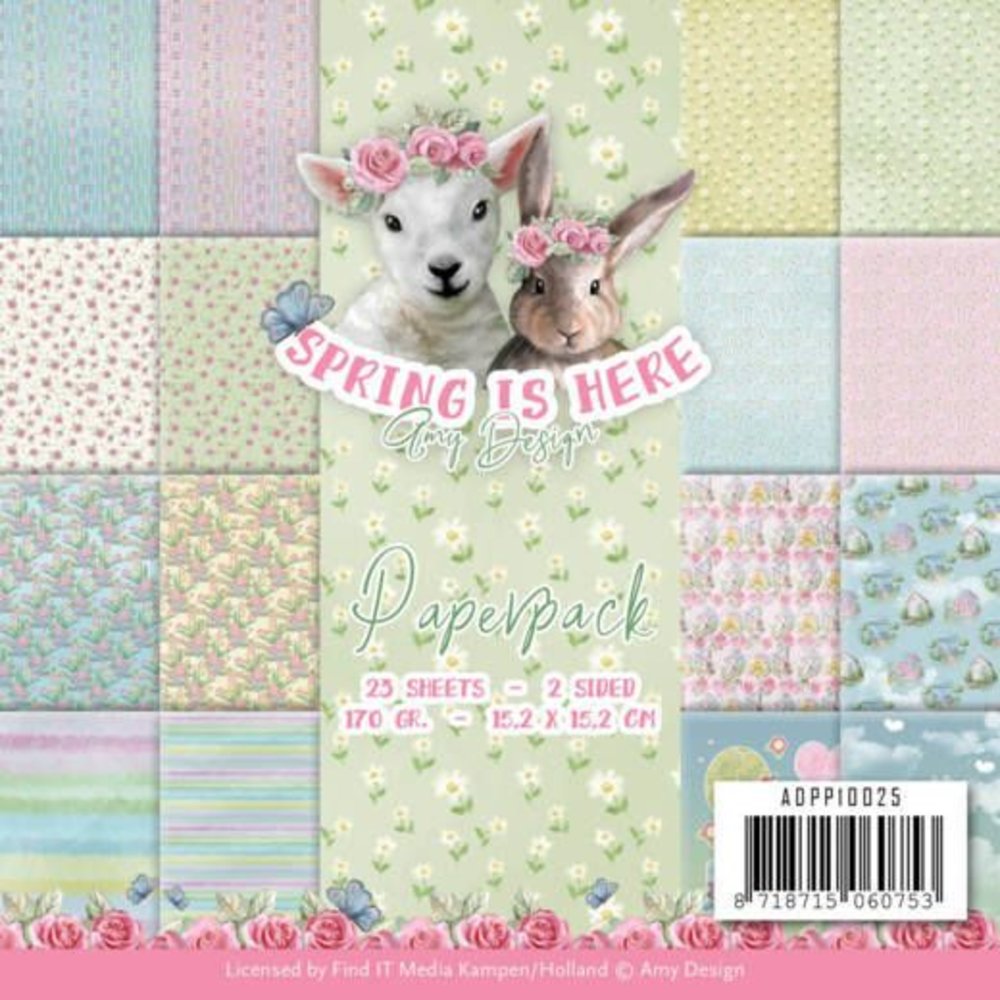Amy Design Spring Is Here 6x6 Inch Paper Pack (ADPP10025)