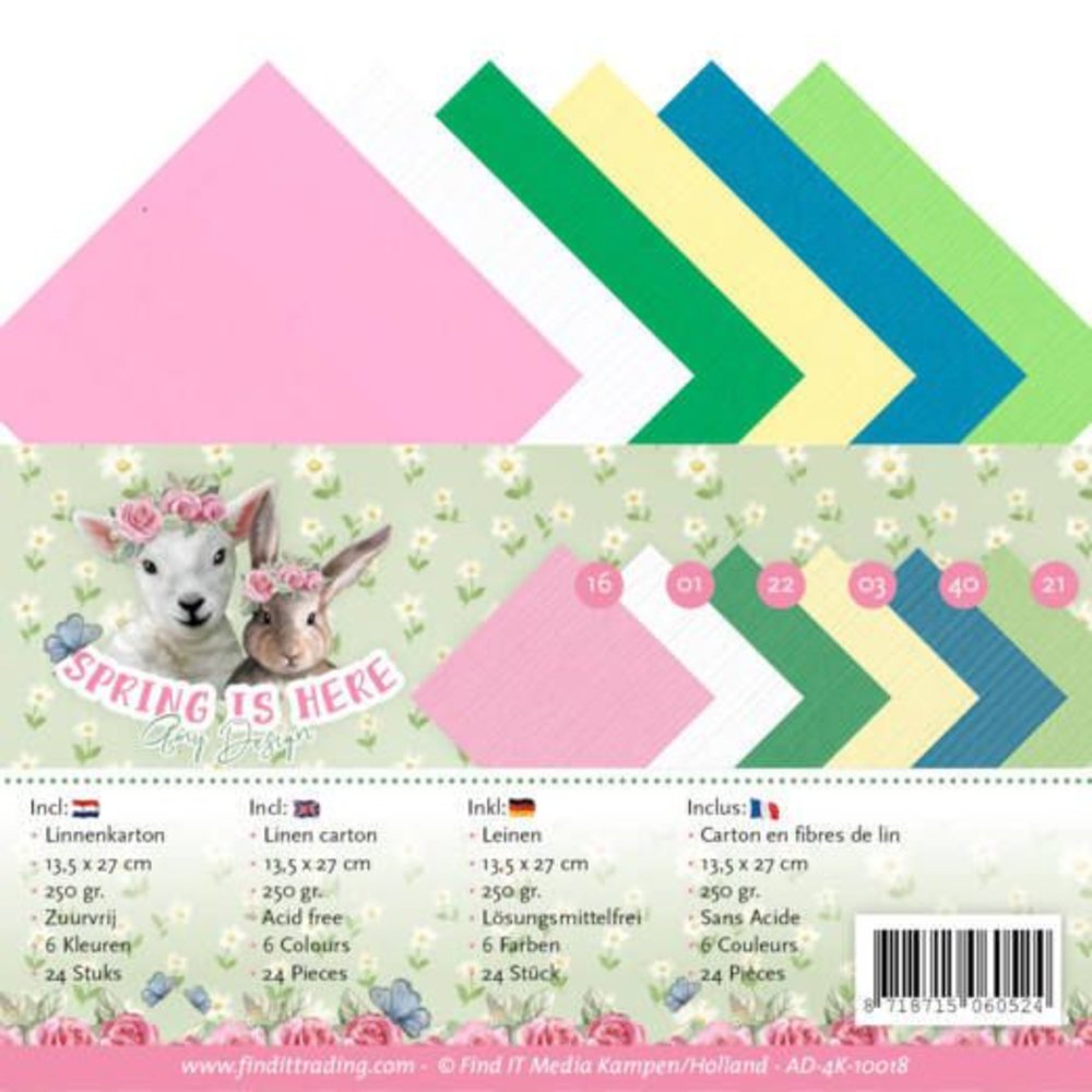 Amy Design Spring Is Here Linnenpakket 13,5 x 27 cm (AD-4K-10018) Amy Design Spring Is Here Linnenpakket 13,5 x 27 cm (AD-4K-10018)
