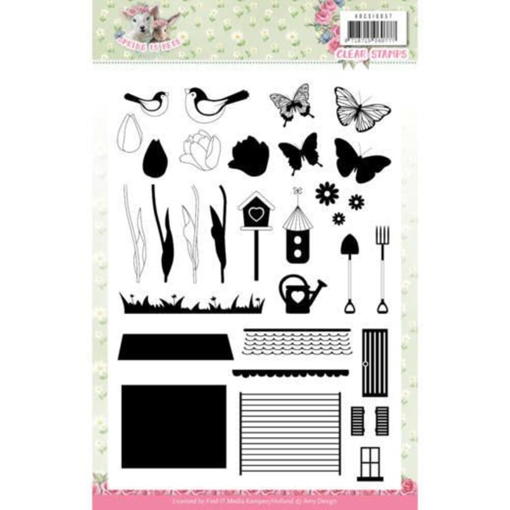 Amy Design Spring Is Here Clear Stamp Set (ADCS10057)