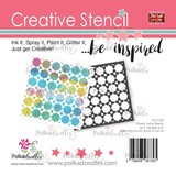 Polkadoodles Flower Trellis 6x6 Inch Creative Stencil (PD7702)