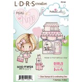 Polkadoodles Mini Winnie Boutique Clear Stamps & Co-Ordinating Dies (PD168)