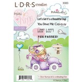 Polkadoodles Mini Winnie Let's Go Clear Stamps & Co-Ordinating Dies (PD176)