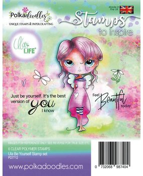Polkadoodles Ula Be Yourself Clear Stamps (PD7712)