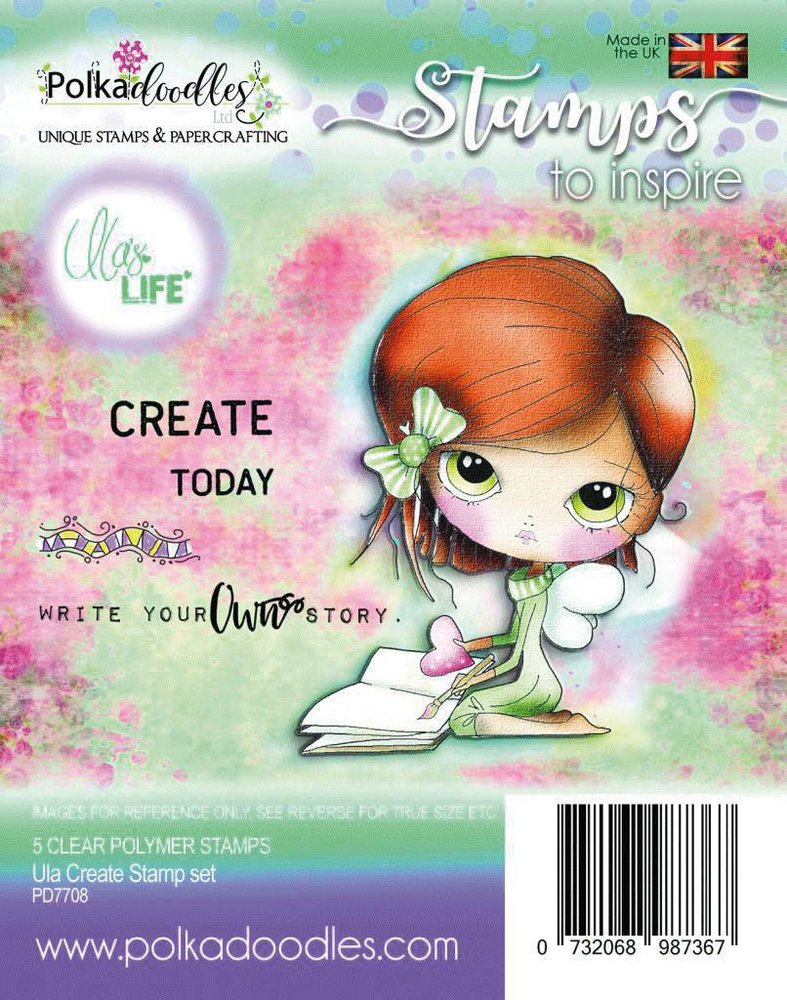 Polkadoodles Ula Create Clear Stamps (PD7708) Polkadoodles Ula Create Clear Stamps (PD7708)