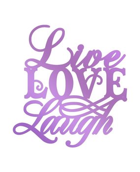 Couture Creations Butterfly Garden Live, Love, Laugh Hot Foil Stamp (CO726567) Couture Creations Butterfly Garden Live, Love, Laugh Hot Foil Stamp (CO726567)