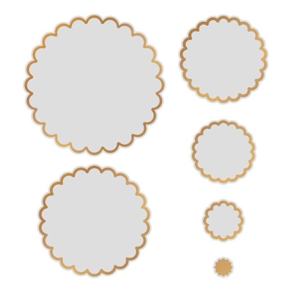 Couture Creations Nesting Scalloped Circles Cut, Foil & Emboss Die (CO726451) Couture Creations Nesting Scalloped Circles Cut, Foil & Emboss Die (CO726451)