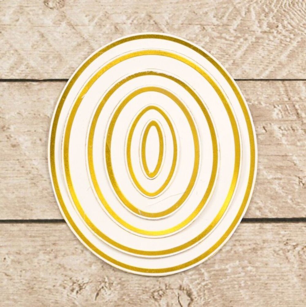 Couture Creations Nesting Ovals Cut, Foil & Emboss Die (CO726454) Couture Creations Nesting Ovals Cut, Foil & Emboss Die (CO726454)