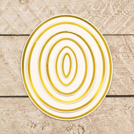 Couture Creations Nesting Ovals Cut, Foil & Emboss Die (CO726454) Couture Creations Nesting Ovals Cut, Foil & Emboss Die (CO726454)