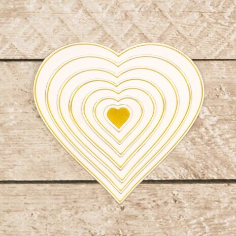 Couture Creations Nesting Hearts Cut, Foil & Emboss Die (CO726458) Couture Creations Nesting Hearts Cut, Foil & Emboss Die (CO726458)