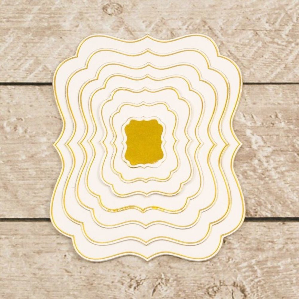 Couture Creations Nesting Bracket Frames Cut, Foil & Emboss Die (CO726459) Couture Creations Nesting Bracket Frames Cut, Foil & Emboss Die (CO726459)