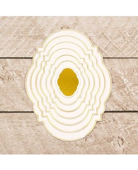 Couture Creations Nesting Inset Oval Frames Cut, Foil & Emboss Die (CO726460) Couture Creations Nesting Inset Oval Frames Cut, Foil & Emboss Die (CO726460)