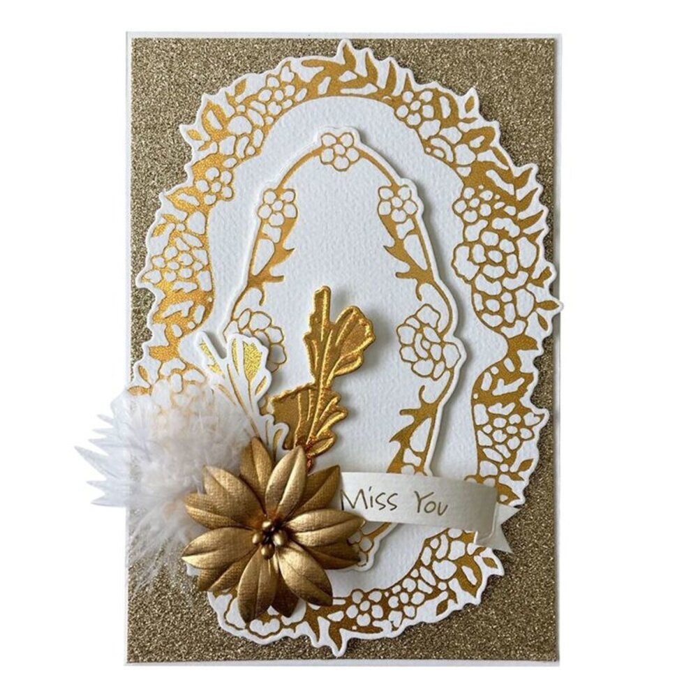 Couture Creations Nesting Rose Vine Frames Cut, Foil & Emboss Die (CO726462) Couture Creations Nesting Rose Vine Frames Cut, Foil & Emboss Die (CO726462)