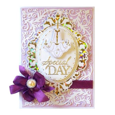 Couture Creations Nesting Chandelier Frames Cut, Foil & Emboss Die (CO726464) Couture Creations Nesting Chandelier Frames Cut, Foil & Emboss Die (CO726464)