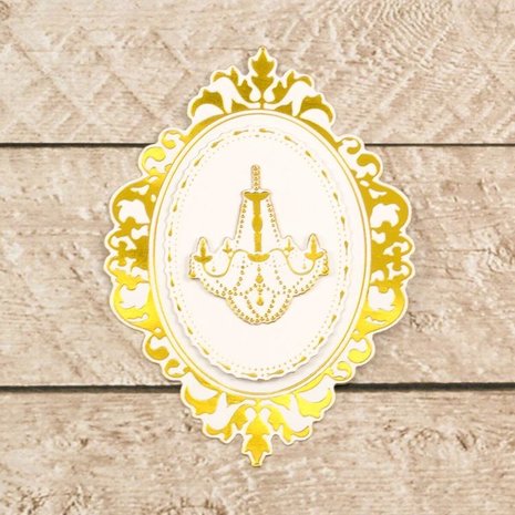 Couture Creations Nesting Chandelier Frames Cut, Foil & Emboss Die (CO726464) Couture Creations Nesting Chandelier Frames Cut, Foil & Emboss Die (CO726464)