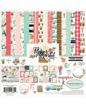 Carta Bella Flower Market 12x12 Inch Collection Kit (CBMK96016) Carta Bella Flower Market 12x12 Inch Collection Kit (CBMK96016)