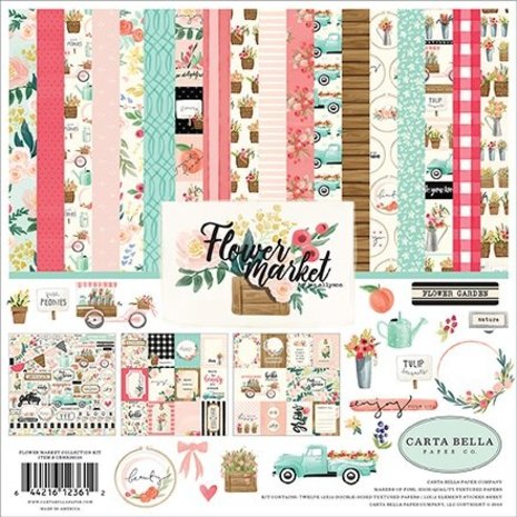 Carta Bella Flower Market 12x12 Inch Collection Kit (CBMK96016)