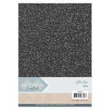 Card Deco A4 Glitter Paper Black (CDEGP021)