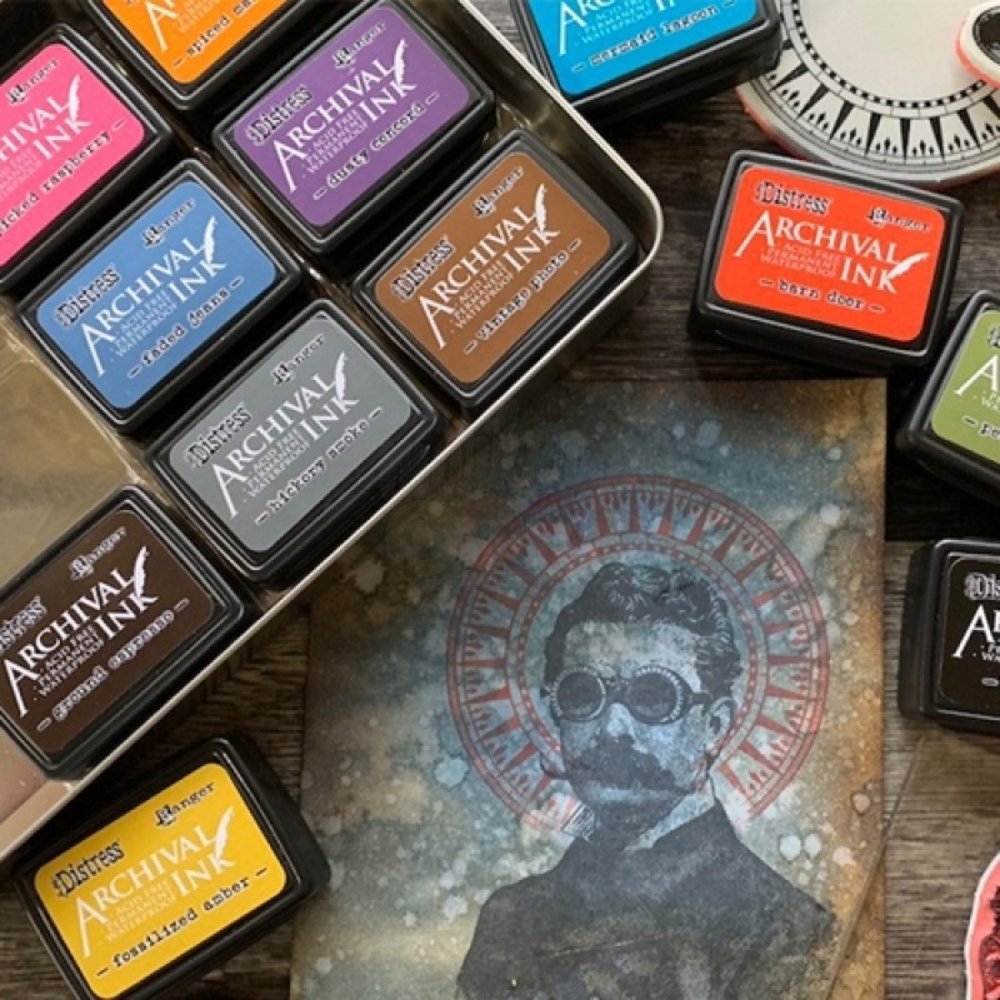 Ranger Tim Holtz Distress Archival Mini Ink Pad Kit #1 (AITK64855) Ranger Tim Holtz Distress Archival Mini Ink Pad Kit #1 (AITK64855)