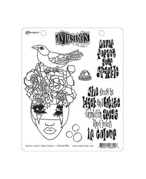 Ranger Dylusions Never Forget Your Sparkle Cling Stamps (DYR66996) Ranger Dylusions Never Forget Your Sparkle Cling Stamps (DYR66996)
