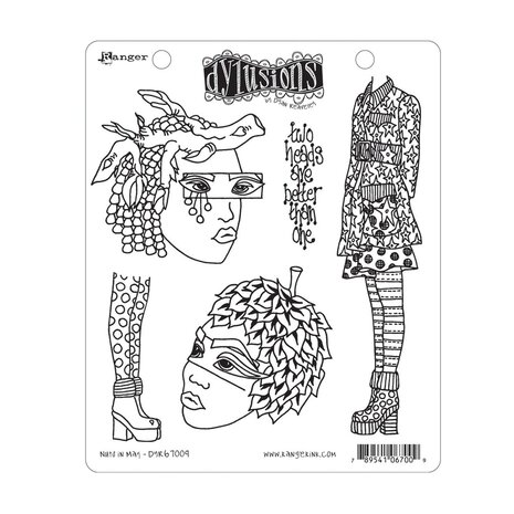 Ranger Dylusions Nuts In May Cling Stamps (DYR67009) Ranger Dylusions Nuts In May Cling Stamps (DYR67009)