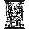 Stamperia Mixed Media Stencil Microchip (KSAT06) Stamperia Mixed Media Stencil Microchip (KSAT06)
