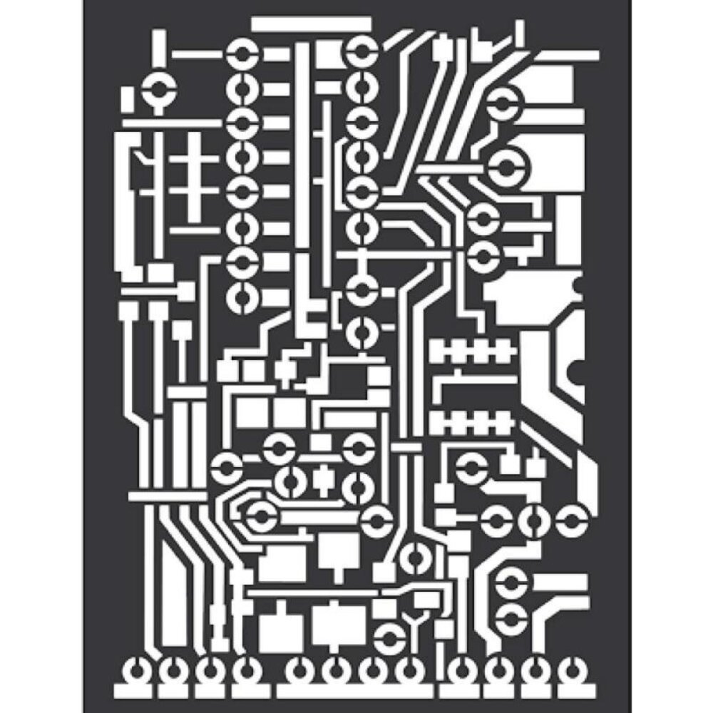 Stamperia Mixed Media Stencil Circuit Board (KSAT07) Stamperia Mixed Media Stencil Circuit Board (KSAT07)