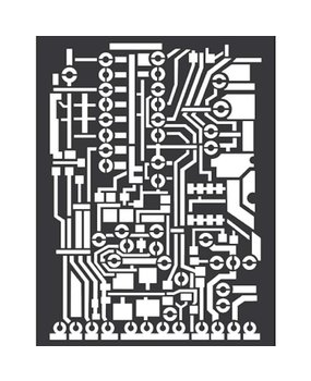 Stamperia Mixed Media Stencil Circuit Board (KSAT07)