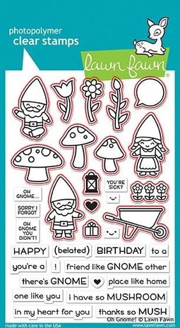 Lawn Fawn Oh Gnome! Clear Stamps (LF1880) Lawn Fawn Oh Gnome! Clear Stamps (LF1880)