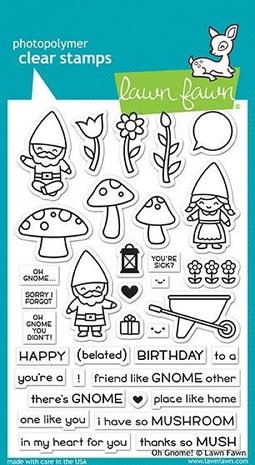 Lawn Fawn Oh Gnome! Clear Stamps (LF1880) Lawn Fawn Oh Gnome! Clear Stamps (LF1880)