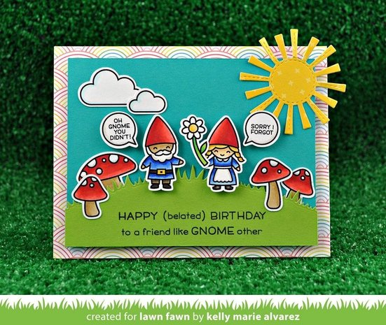 Lawn Fawn Oh Gnome! Clear Stamps (LF1880) Lawn Fawn Oh Gnome! Clear Stamps (LF1880)