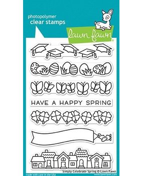 Lawn Fawn Simply Celebrate Spring Clear Stamps (LF1896)