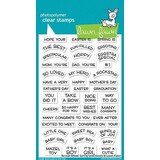 Lawn Fawn Reveal Wheel Spring Sentiments Clear Stamps (LF1900)