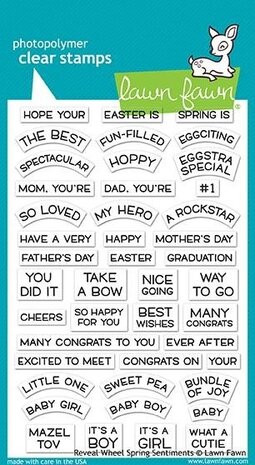 Lawn Fawn Reveal Wheel Spring Sentiments Clear Stamps (LF1900) Lawn Fawn Reveal Wheel Spring Sentiments Clear Stamps (LF1900)