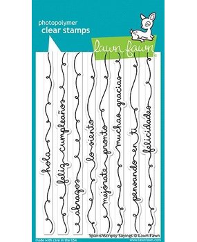 Lawn Fawn Spanish Scripty Sayings Clear Stamps (LF1929)