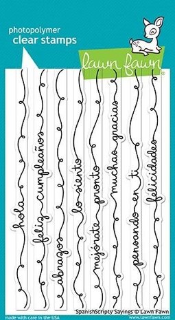 Lawn Fawn Spanish Scripty Sayings Clear Stamps (LF1929) Lawn Fawn Spanish Scripty Sayings Clear Stamps (LF1929)