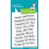 Lawn Fawn Wavy Sayings Clear Stamps (LF1899)