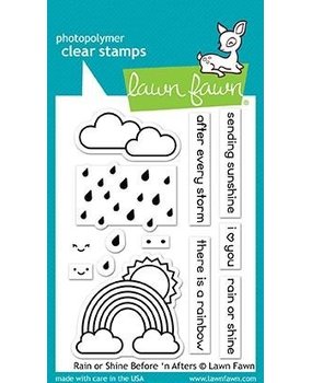 Lawn Fawn Rain or Shine Before 'n Afters Clear Stamps (LF1888)