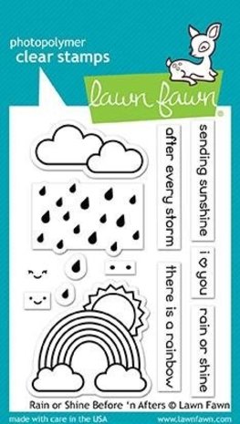 Lawn Fawn Rain or Shine Before 'n Afters Clear Stamps (LF1888) Lawn Fawn Rain or Shine Before 'n Afters Clear Stamps (LF1888)