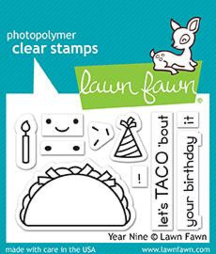 Lawn Fawn Year Nine Clear Stamps (LF1901)
