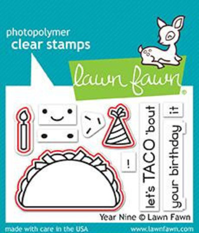 Lawn Fawn Year Nine Clear Stamps (LF1901)