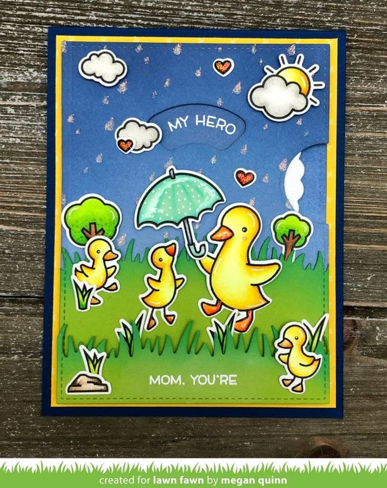 Lawn Fawn Rainy Backdrop Landscape Die (LF1925) Lawn Fawn Rainy Backdrop Landscape Die (LF1925)