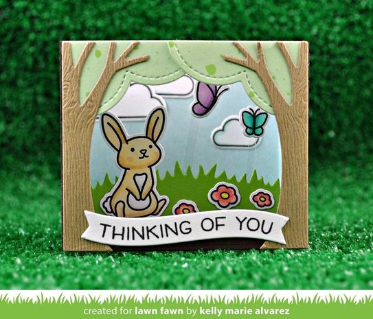 Lawn Fawn Shadow Box Card Park Add-on Dies (LF1907) Lawn Fawn Shadow Box Card Park Add-on Dies (LF1907)