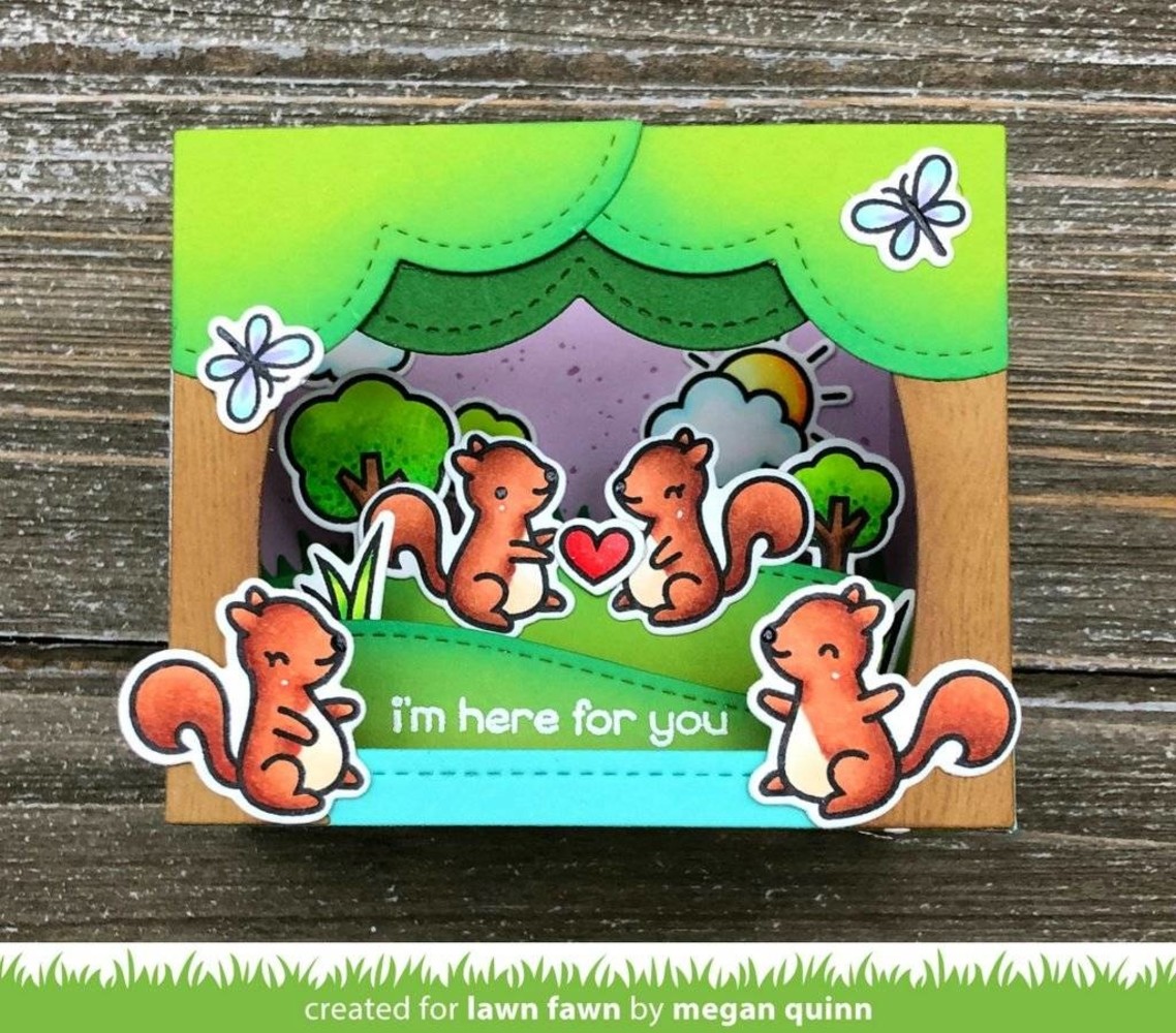 Lawn Fawn Shadow Box Card Park Add-on Dies (LF1907) Lawn Fawn Shadow Box Card Park Add-on Dies (LF1907)