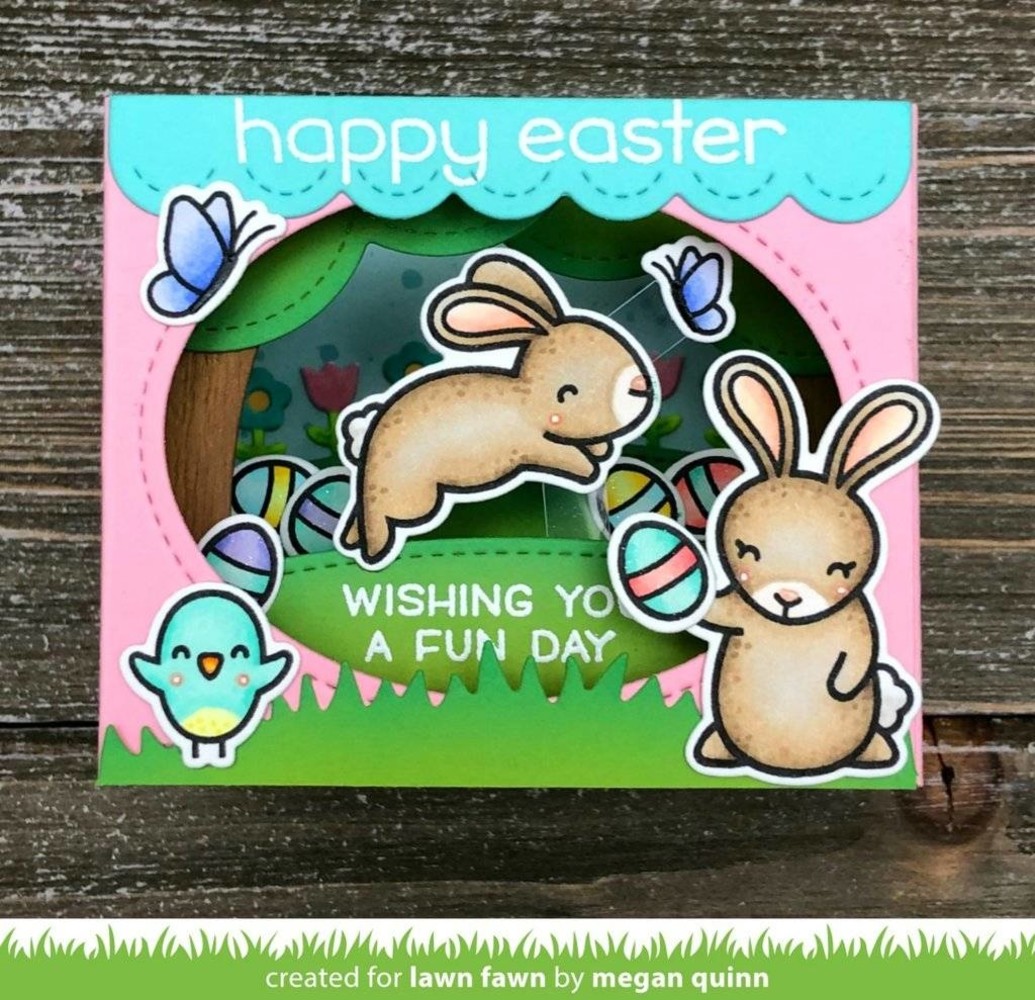 Lawn Fawn Shadow Box Card Spring Add-on Dies (LF1906)