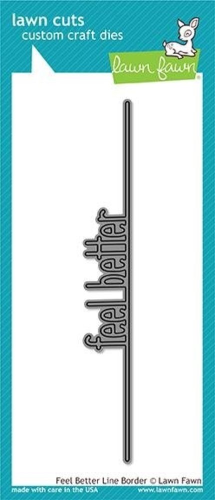 Lawn Fawn Feel Better Line Border Die (LF1916) Lawn Fawn Feel Better Line Border Die (LF1916)