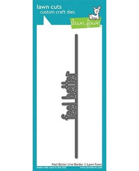 Lawn Fawn Feel Better Line Border Die (LF1916) Lawn Fawn Feel Better Line Border Die (LF1916)