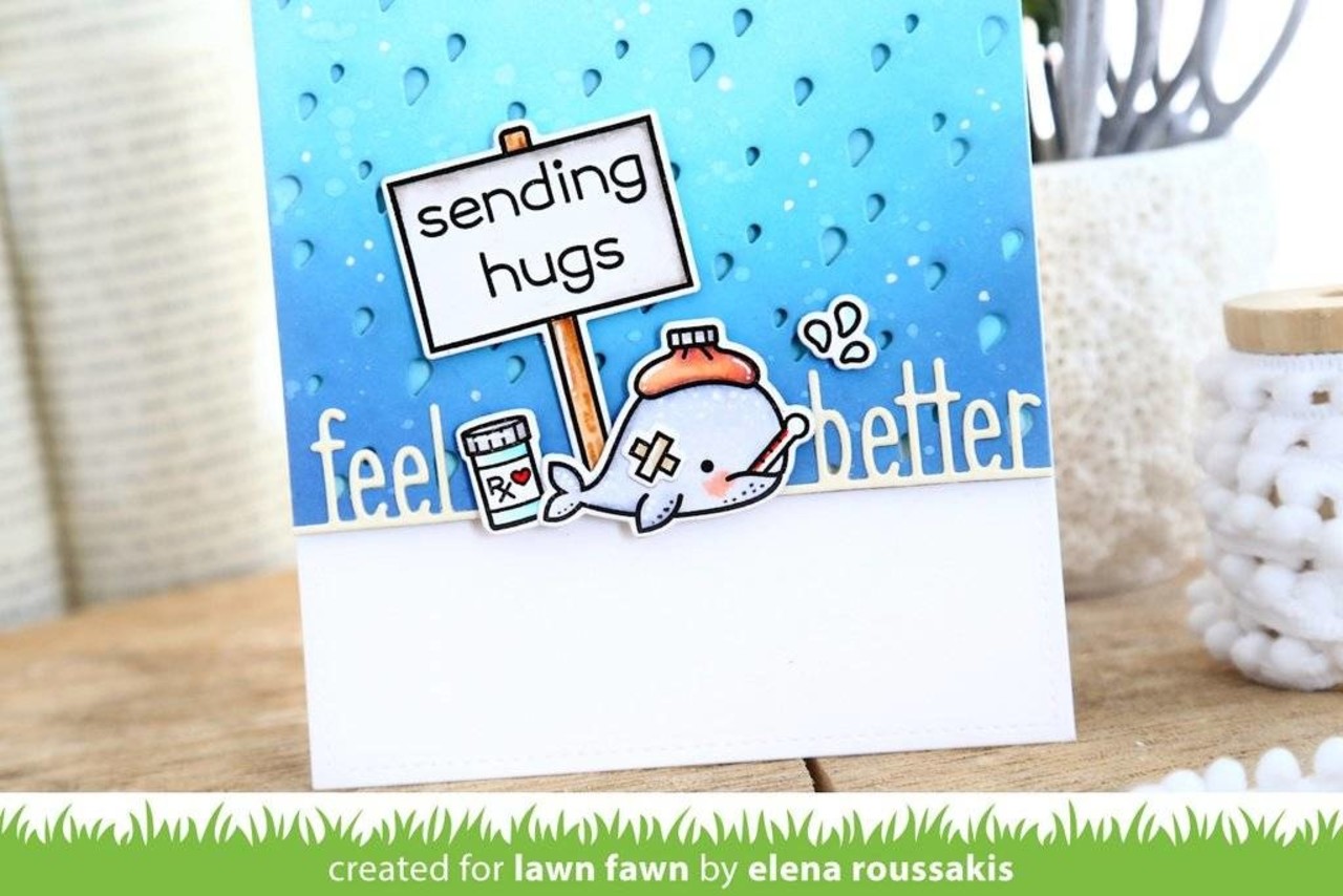 Lawn Fawn Feel Better Line Border Die (LF1916) Lawn Fawn Feel Better Line Border Die (LF1916)